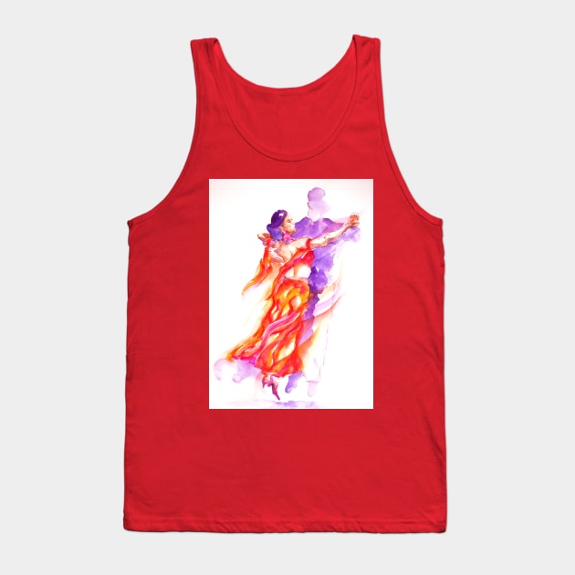 ballroom dancer in red Tank Top by segismundoart